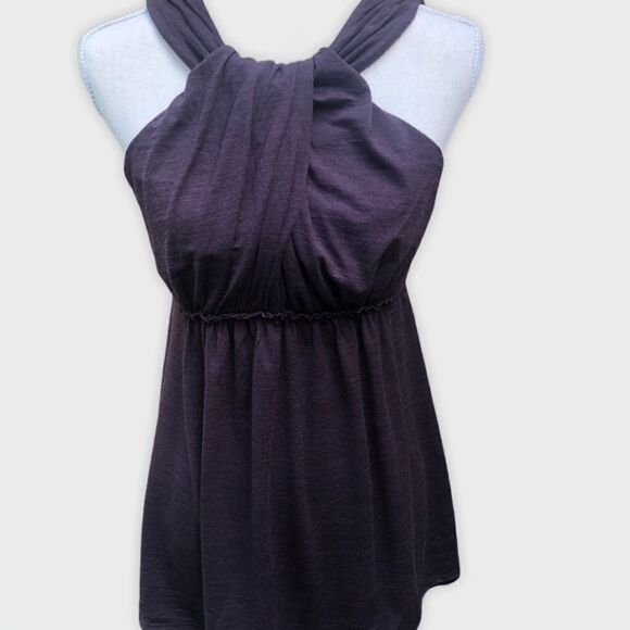 Susana Monaco Drape Neck Sleeveless Top - Picture 1 of 8